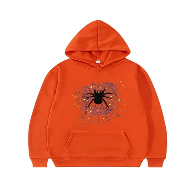 Chandail à Capuchon à Manches Longues pour Femmes Halloween Chandail à Capuchon Toile d'Araignée