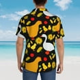 thumbnail image 6 of Kll Men'S Hawaiian Shirt Short Sleeve Button Down Beach Shirts-Farm Goose, 6 of 8