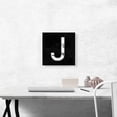 thumbnail image 2 of ARTCANVAS Classy Black White Marble Alphabet Letter J Canvas Art Print - Size: 12" x 12" (0.75" Deep), 2 of 9