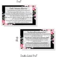 thumbnail image 6 of Lash Extension Aftercare Instructions Business Cards  Package of 50  Lash Boss Black Floral Design Double Sided Size 3.5 x 2" inches After Care 2-3 Week Fillers, 6 of 8