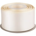 thumbnail image 1 of GFDYREE 2" Inch Double Faced Satin Ribbon Ivory Solid Polyester Craft Ribbon - 25 Yards Perfect for Gift Wrapping, Crafts, Wreath, Wedding Party Ceremony Decoration, Floral Arrangement, Sewi, 1 of 7