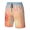thumbnail image 5 of Kdxio The Sunset of Dandelion Pattern Mens Casual Shorts - Drawstring Summer Beach Sports Shorts for Men, 5 of 9