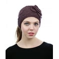 thumbnail image 2 of NYFASHION101 Stone Accent Hand Knitted Flower Winter Headband Headwrap - NAG15Y, Taupe, 2 of 4