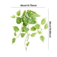 thumbnail image 3 of Dienrx 50Cm Artificial Pothos Hanging Plant with White Ceramic Pot, Realistic Indoor Greenery for Home Decor, Desk, Shelf, Bathroom, and Office Decoration, Easy to Assemble, 3 of 6