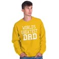 thumbnail image 4 of Father's Day World's Greatest Dad Men's Crewneck Sweatshirt Brisco Brands 2X, 4 of 6