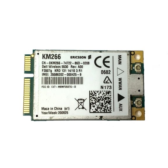 Pre-Owned Dell Precision 5530 3G Mobile Broadband Card PCI-E WLAN Card KM266 0KM266 CN-0KM266 (Good)