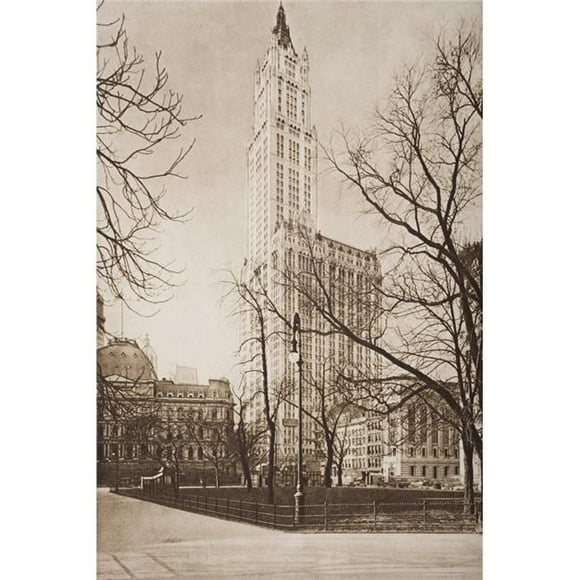 The Woolworth Building New York From The Book The Outline of History by H.G.Wells Volume 2 Published 1920 Poster Print, Large - 24 x 36