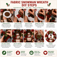 thumbnail image 6 of 3D Fabric Poke Wreath DIY Kit, Christmas Poke Art Craft Kit for Adults & Beginners, Holiday Fabric Wreath Making Kit, Handmade Hanging Ornament for Front Door Wall Christmas Home Decor & Gift, 6 of 6
