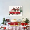 thumbnail image 4 of Christmas Gnome Bus Canvas Wall Art - Winter Snowing Christmas Painting - Framed 12 X 16 Inch Small Cute Christmas Pictures for Bathroom Kitchen Kids Room Home Office Decorations - Aesthetic Holiday, 4 of 6