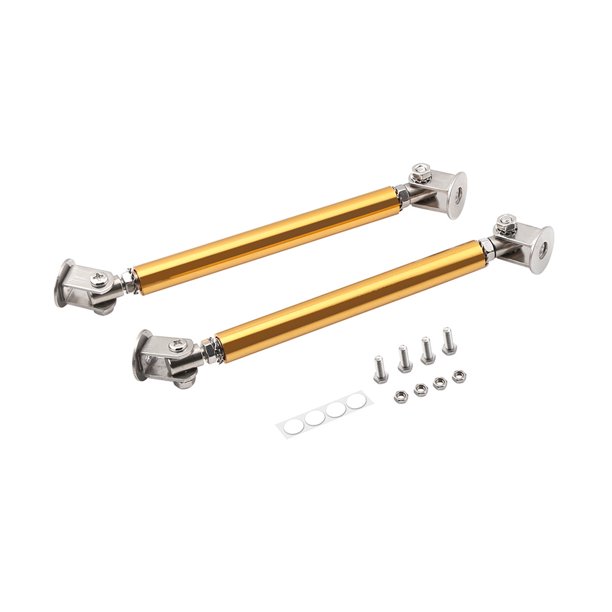 Barra De Soporte De Barra Duradera Profesional De 10 Cm/3,93 Pulgadas Barra De Soporte De Acero Inoxidable De Alta Accesorios De Estilo De Coche 2 Piezas Eigraketly VI008855-04