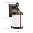 thumbnail image 3 of Feit Smart Home Bronze Dusk to Dawn LED Wall Lantern, 3 of 10
