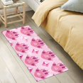 thumbnail image 2 of Bath Mat Soft Plush Non-Slip Absorbent Bathroom Rugs 39"x20" Cat Paw and Gem, 2 of 8