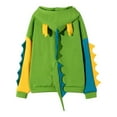 thumbnail image 2 of Puntoco moda mujer Casual estampado manga larga empalme dinosaurio sudadera tops Puntoco Puntoco-3036, 2 of 5