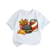 thumbnail image 1 of B91xZ T-Shirt Athlétique pour Garçons, Col Rond, Été, Blanc 2-3 Ans, 1 of 5