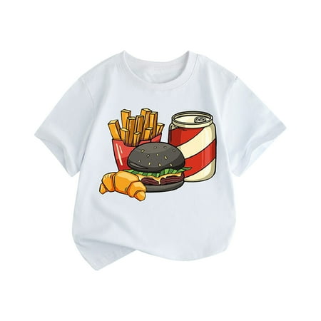 

Summer T Shirts For Toddler Boys Girls Short Sleeve Cartoon Prints T Shirt Tops