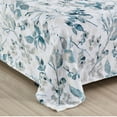 thumbnail image 4 of Plazatex Luxurious Ultra Soft Lightweight Dempsey Printed Blanket Queen Light Blue, 4 of 5