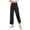 Black, variant on Women's Wide Leg Pants Yoga Pants with Pockets - Casual Loose Yoga Trouser Pants Sweatpants Lounge Pajama Pants Women Long Pants, S-2XL