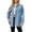 Light Blue, variant on adviicd Denim Jackets for Women Trendy Women's Basic Button Down Long Sleeve Stretchy Jean Trucker Denim Jacket (Dark Blue,XL)