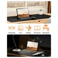 thumbnail image 6 of Leather Desk Pad, Mouse Pad, Office Desk Mat, Non-Slip PU Leather Desk Mat, Large Desk Mat, Waterproof Keyboard Mat for Office/Home/Decor (23.6" x 11.8", Black), 6 of 8