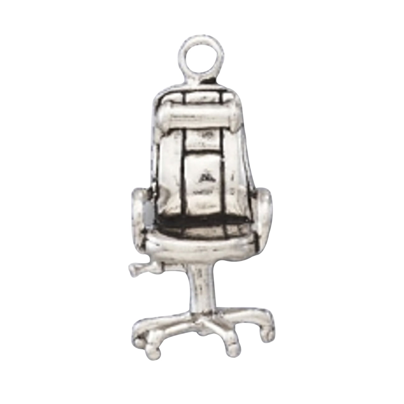Sterling Silver Girls .8mm Box Chain 3D Baby High Chair Pendant Necklace 