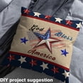 thumbnail image 2 of jejeloiu God Bless America Fabric by the Yard 10 Yards,Red Blue Stars Room Decor Fabric by the Yard,Retro American Flag Sewing Fabric For Boys Teens,Ultra Soft Home Decor, 2 of 6