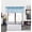 Baby Blue, variant on Gorgeous Home Linen 1-Pc S18 Yellow Luxury Straight Semi-Sheer Faux Silk Window Curtain Valance Rod Pocket on Top 55" wide X 18" long