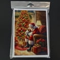 thumbnail image 3 of Yorkshire Terrier Yorkie and Santa Claus Greeting Cards Pack of 8 7 in x 5 in, 3 of 3