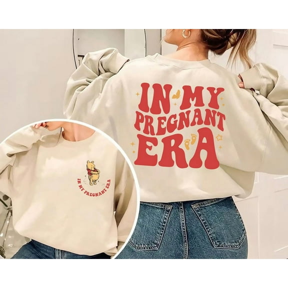 In My Pregnant Era 2Sided Sweat, Disney Mama Shirt, Mommy To Be Sweat, Pregnancy Reveal, Baby Announcement Shirt