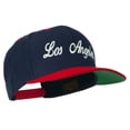 thumbnail image 5 of Los Angeles Embroidered Snapback Cap - Navy Red OSFM, 5 of 5
