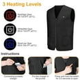 thumbnail image 3 of Heated Vest For Men Women,  Unisex Electric Heated Coat USB Rechargeable Washable Heated Jacket, Outdoor Fishing Hunting Waistcoat Hiking Vest, 3 of 9