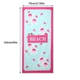 thumbnail image 4 of Toalla de playa Toalla de baño absorbente de agua Toalla de baño portátil de poliéster para niños adultos, rosa azul seitruly HA005072-05, 4 of 6