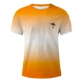 thumbnail image 3 of T-Shirt à Manches Courtes Imprimé pour Hommes Mode Florale Col Rond Haut Décontracté pour Printemps Été, 3 of 4