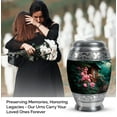 thumbnail image 3 of SABURIAL Rose Urn - Large Urns For Human Ashes Adult Man - Funeral Urns - Decorative Burial Urn For Mom & Dad - Combo Of 10 Inch & 3 Inch, 3 of 7