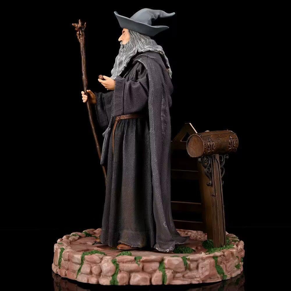 New Gandalf Figure, Staff Standing Gandalf Anime Figures 21cm/8.3inch Handmade PVC Cartoon Manga Game Character Model Decoration Craft Gift