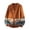 Orange, variant on Men's Geometric Cable Knit Cardigan, Loose Fit Button-Up V-Neck Sweater Jacket for Fall Winter Casual Wear