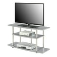 thumbnail image 3 of Convenience Concepts Designs2Go No Tools 3 Tier Wide TV Stand for TVs up to 46", Gray, 3 of 4