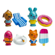Sago Mini - BPA and Free , Easy Clean Bath Squirters and Floaties - Gift Pack