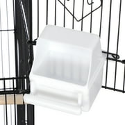 ZENY 39 House Shape Bird Cage Large Parrot Cage Metal Frame, Black