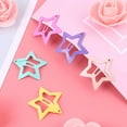 thumbnail image 3 of 12Pcs Lovely Metal Hair Snap Clips Fashion Stars Barrettes Hair Accessories for Girls Woman, 3 of 5