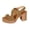 Brown_004, variant on Platform Heels for Women Comfy Chunky Block Heeled Sandal Open Toe Ankle Strap Mid Heel Slingback Sandals Summer Pary Dress Shoes Beige 10（EU-43）