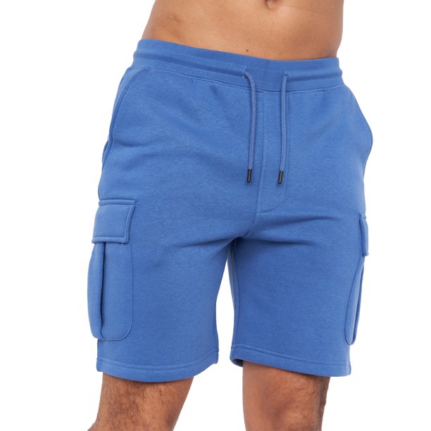Crosshatch - Pantalón Corto Multibolsillos Seagaro para Hombre (Azul Federal)