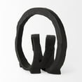 thumbnail image 3 of Black Metal Ribbon Loop Sculpture, 3 of 6