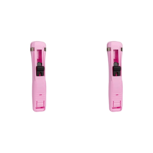 WUSUOWEI 2PCS Portable Push Clamp Stapler,Handheld Paper Clamp Dispenser,Mini Staple Stapler Clamp,Desktop Document organizer for Home School,1PC Push Clamp Stapler or 1 Box of 50clips