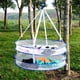 thumbnail image 1 of Cesta de secado de malla colgante de 2 estantes, secadora de alimentos para platos de cocina al aire libre, cesto de almacenamiento plegable, rejilla de secado para sujetadores y calcetines, 1 of 5