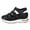 A-Black14, variant on Womens Fisherman Sandals Minimalist Breathable Durable Closed Toe Dual Hook Loop Soft Padded Footbed Cutout Sandals Summer Walking Sandals
