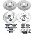 thumbnail image 3 of PowerStop Front and Rear Z23 Evolution Sport Carbon-Fiber Ceramic Brake Pad and Drilled & Slotted Rotor Kit Fits: FIAT Select Models K7245, 3 of 10