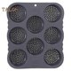 thumbnail image 1 of Bread Mold Non-Stick Durable 8-compartment Silicone Hamburger Bun Pan Baking Mold for Home Kitchen Bakery, 1 of 5