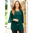 thumbnail image 3 of Catherines Women's Plus Size Petite Dazzling Blouse, 3 of 6