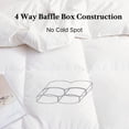 thumbnail image 5 of Goose Feather Down Comforter Queen Size, Made in Canada All Season Fluffy Duvet Insert, 5 of 6