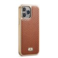 thumbnail image 3 of Allytech for Apple iPhone 14 Pro Max 6.7 inch Case 2022, [Electroplating Metal Frame] and Luxury Snake Pattern PU Leather Hybrid Heavy Duty Protection Shockproof Thin Slim Lightweight Cover, Brown, 3 of 10